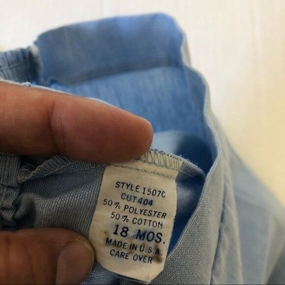 Vintage Boy 3 Piece Set Blue Jacket, Shorts and Tie 18 month Dressy Outfit - Picture 8 of 11